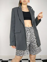 Load image into Gallery viewer, The Grey Blazer | Vintage dark grey blazer jacket 38 S
