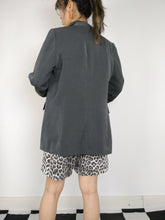Load image into Gallery viewer, The Grey Blazer | Vintage dark grey blazer jacket 38 S
