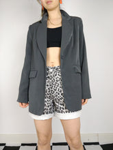 Load image into Gallery viewer, The Grey Blazer | Vintage dark grey blazer jacket 38 S
