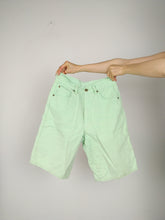 Load image into Gallery viewer, The Marc Cain Green Jeans Jorts Shorts | Vintage designer pastel green denim jeans short pants 4 S
