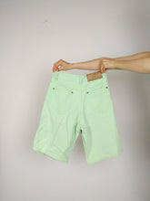Load image into Gallery viewer, The Marc Cain Green Jeans Jorts Shorts | Vintage designer pastel green denim jeans short pants 4 S
