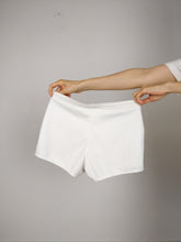 Load image into Gallery viewer, The White Tacchini | Vintage 90s Sergio Tacchini tennis shorts white embroidery XS-S
