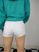 Load image into Gallery viewer, The White Tacchini | Vintage 90s Sergio Tacchini tennis shorts white embroidery XS-S
