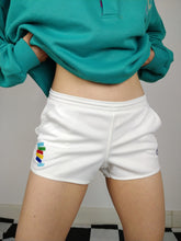 Load image into Gallery viewer, The White Tacchini | Vintage 90s Sergio Tacchini tennis shorts white embroidery XS-S

