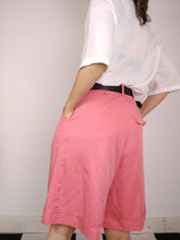 Load image into Gallery viewer, The Pink Culottes | Vintage culottes shorts bermuda pink S

