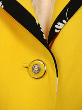 Lade das Bild in den Galerie-Viewer, Der gelbe Blazer | Vintage gelb geblümte Blazerjacke Kea von Giovanni S

