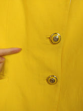 Lade das Bild in den Galerie-Viewer, Der gelbe Blazer | Vintage gelb geblümte Blazerjacke Kea von Giovanni S
