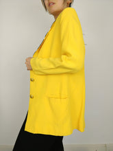 Load image into Gallery viewer, The Yellow Blazer | Vintage yellow floral flower blazer jacket Kea by Giovanni S
