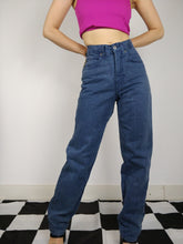 Load image into Gallery viewer, The Blue Raybest | Vintage blue Raybest high waist denim straight fit pants XS-S
