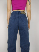 Load image into Gallery viewer, The Blue Raybest | Vintage blue Raybest high waist denim straight fit pants XS-S
