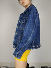 Load image into Gallery viewer, The Dark Diesel Denim | Vintage dark blue denim wash trucker jeans jacket Diesel designer women men unisex  M
