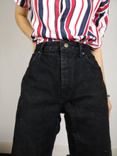 Load image into Gallery viewer, The Black Lee Jeans | Vintage Lee Jeans Oklahoma black denim high waist mom jeans S M 32-33

