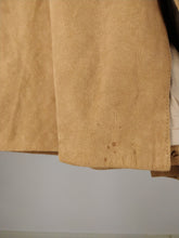 Load image into Gallery viewer, The Brown Suede Set | Vintage faux suede leather bomber jacket and high waist pencil skirt XS-S
