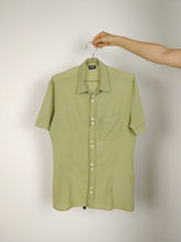 Load image into Gallery viewer, The D&amp;G Shirt | Vintage designer Dolce &amp; Gabbana khaki green short sleeve plain blouse S
