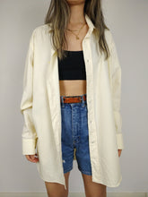 Load image into Gallery viewer, The Balmain Shirt | Vintage designer Balmain white cream cotton men shirt L-XL
