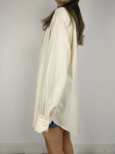 Load image into Gallery viewer, The Balmain Shirt | Vintage designer Balmain white cream cotton men shirt L-XL
