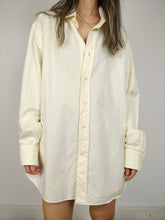 Load image into Gallery viewer, The Balmain Shirt | Vintage designer Balmain white cream cotton men shirt L-XL
