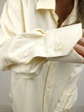 Load image into Gallery viewer, The Balmain Shirt | Vintage designer Balmain white cream cotton men shirt L-XL
