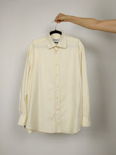 Load image into Gallery viewer, The Balmain Shirt | Vintage designer Balmain white cream cotton men shirt L-XL
