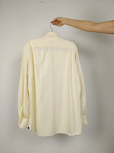 Load image into Gallery viewer, The Balmain Shirt | Vintage designer Balmain white cream cotton men shirt L-XL
