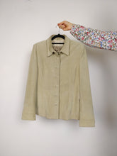 Load image into Gallery viewer, The Moonshine Suede | Vintage real suede leather jacket coat off white beige blazer S
