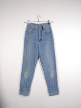 Load image into Gallery viewer, The California Jeans | Vintage high waist blue denim mom jeans pants XS-S
