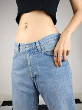 Load image into Gallery viewer, The Blue Versace | Vintage Versace Jeans Couture designer straight fit blue denim jeans pants M 31
