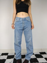 Load image into Gallery viewer, The Blue Versace | Vintage Versace Jeans Couture designer straight fit blue denim jeans pants M 31
