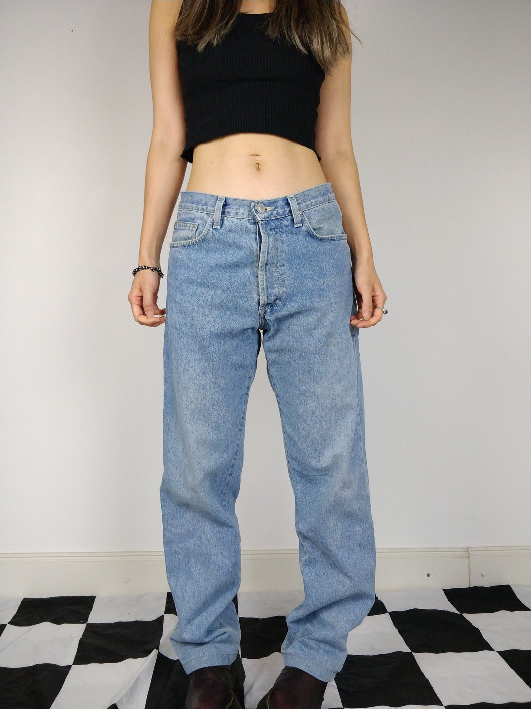 The Blue Versace | Vintage Versace Jeans Couture designer straight fit blue denim jeans pants M 31