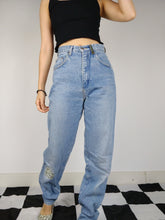 Load image into Gallery viewer, The California Jeans | Vintage high waist blue denim mom jeans pants XS-S
