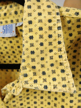 Lade das Bild in den Galerie-Viewer, Der gelbe Cord | Vintage Cord-Cord-Shirt Langarm gelb schwarz Muster Damen Herren Unisex L
