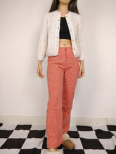 Load image into Gallery viewer, The Orange Wool Pants | Vintage coral wool winter long pants trouser XS
