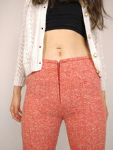 Load image into Gallery viewer, The Orange Wool Pants | Vintage coral wool winter long pants trouser XS
