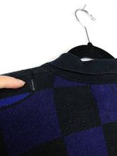 Load image into Gallery viewer, The Raf Simons x Fred Perry Polo | Vintage designer polo knit checkered black pink purple pattern lips kiss short sleeve shirt top S-M
