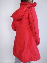 Load image into Gallery viewer, The Red Moncler Down Jacket | Preloved designer Moncler winter parka coat red snow hoodie size 1 XS-S
