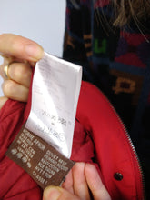 Load image into Gallery viewer, The Red Moncler Down Jacket | Preloved designer Moncler winter parka coat red snow hoodie size 1 XS-S
